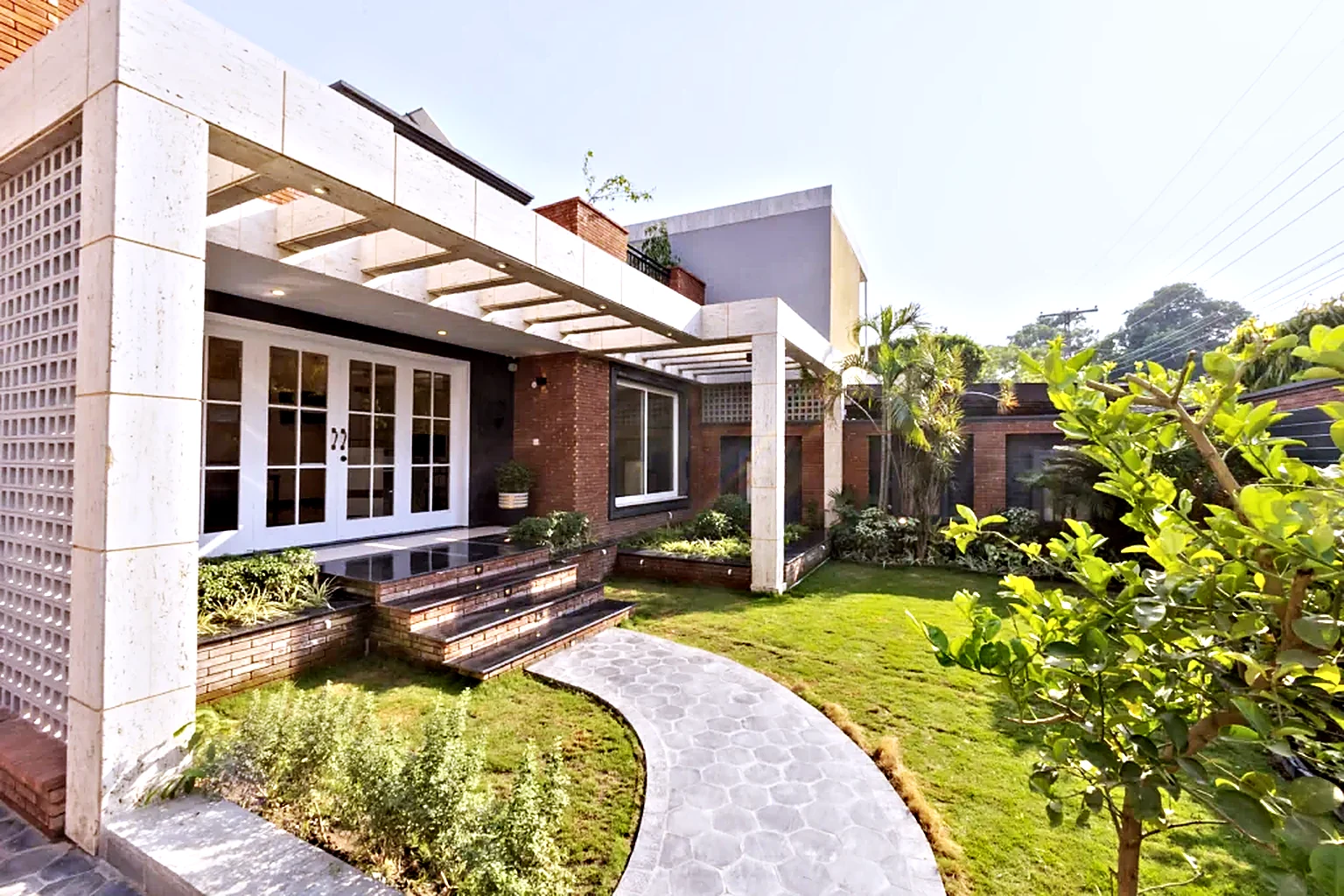 Exterior and garden path